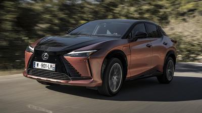 Lexus RZ450e driving front