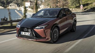 Lexus RZ450e driving front
