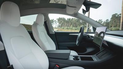 Tesla Model Y front interior