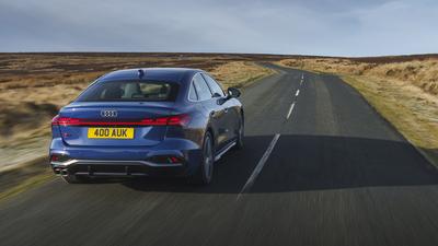 Blue 2024 Audi A5 saloon