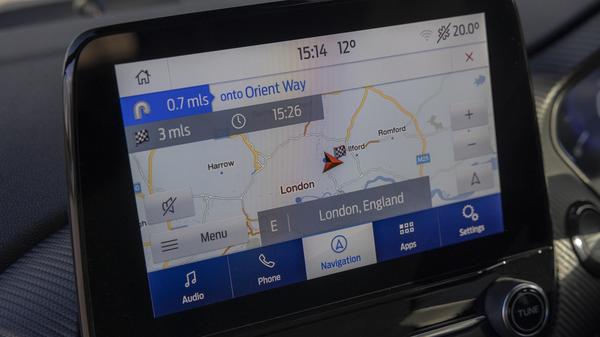 2021 Ford Fiesta sat nav screen