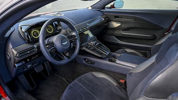 2024 Cosmos Orange Aston Martin Vantage interior