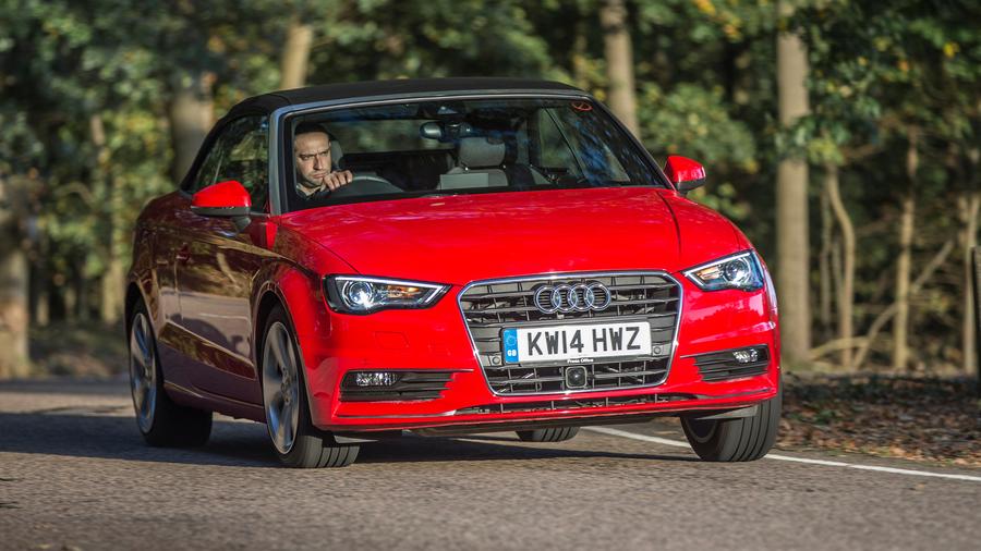 Audi A3 cabriolet rear cornering