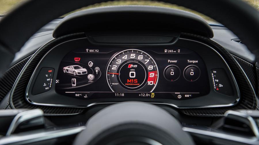 2015 Audi R8 V10 Plus instruments